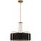 Quoizel Hanley 4-Light Aged Brass Pendant QP5596AB - alternate 1